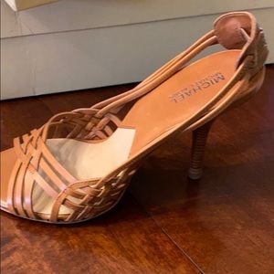 Downtown woven sling sandals